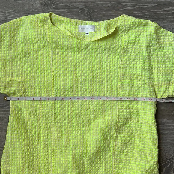 Anthropologie Corey Lynn Calter Yellow  Mariah Textured Mini Dress Size Medium - Picture 12 of 13